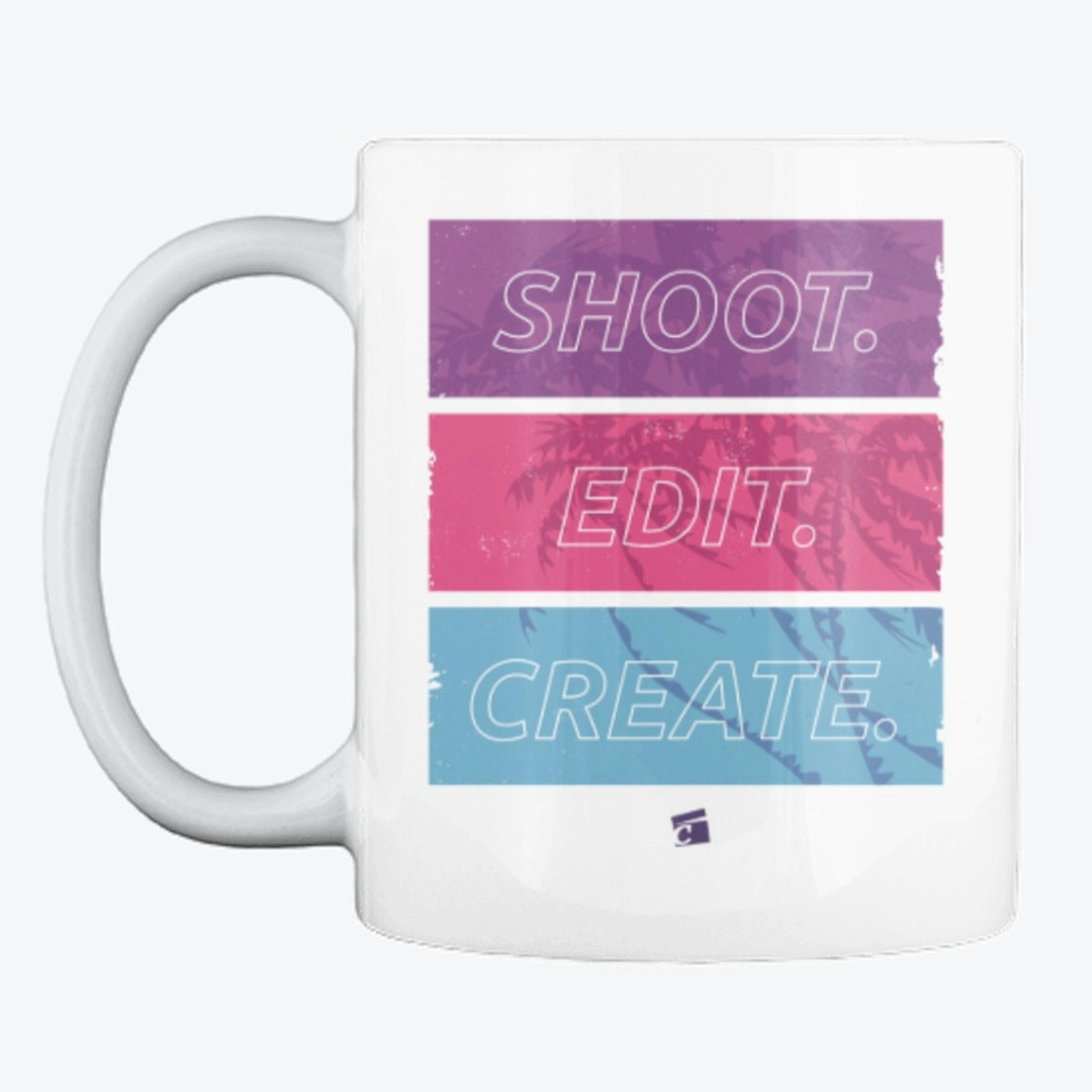 "Shoot. Edit. Create." Palm Cool